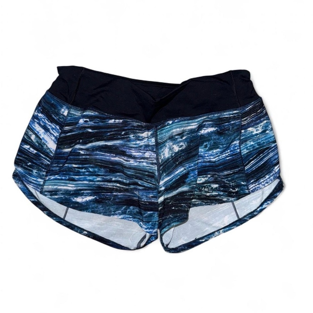 lululemon athletica Navy and White Athletic Shorts